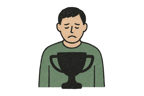 Visual representation of hollow victories - achievements that feel empty and unfulfilling despite external success